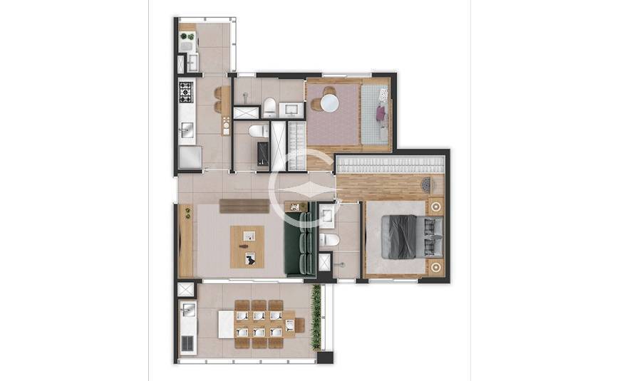 Apartamento à venda com 2 quartos, 73m² - Foto 8